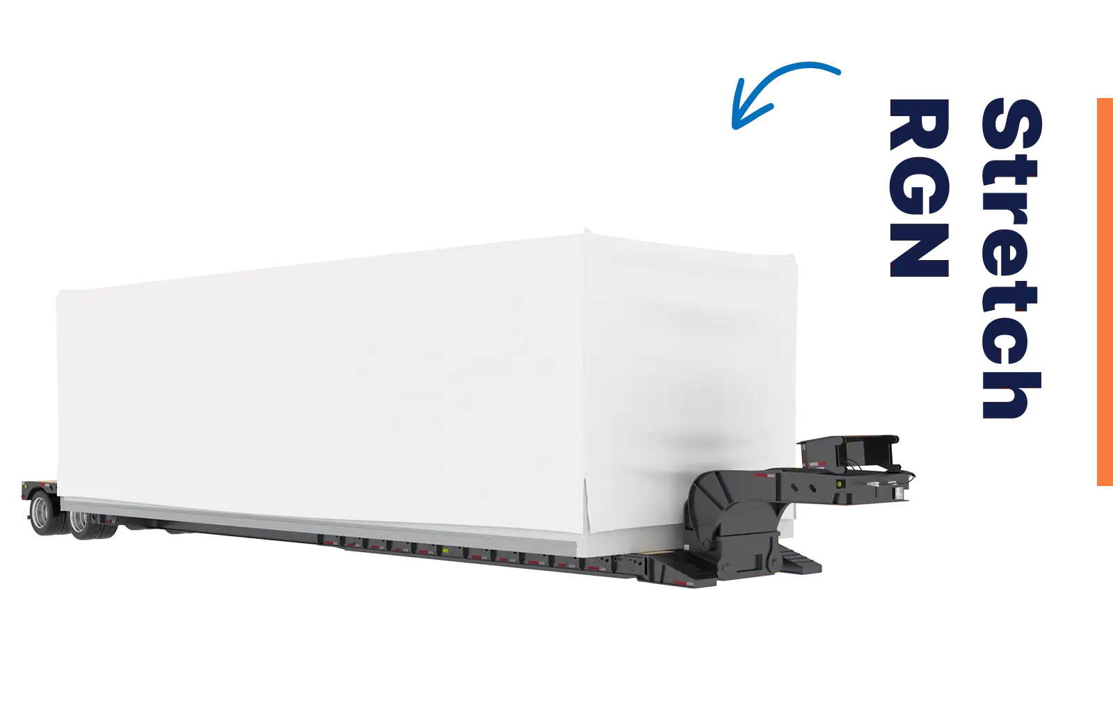 stretch rgn trailer for modular